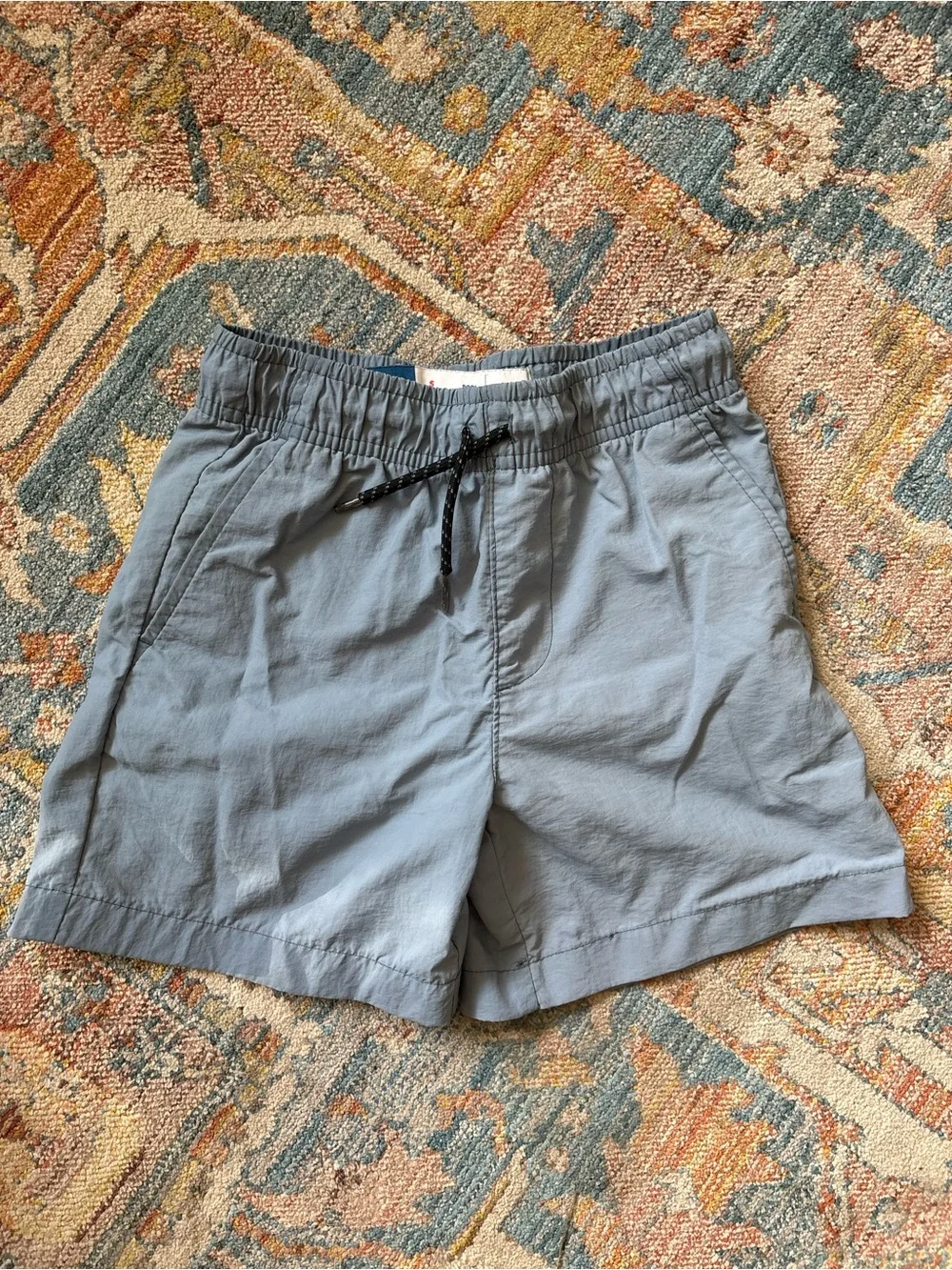 Kids Old Navy Light Blue Elastic-Waist Athletic Shorts